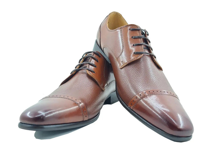 Textured Leather Blucher