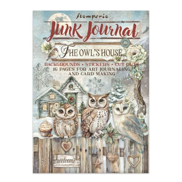 The Owl's House - Junk Journal Backgrounds, Stickers & Cut Outs