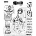 Thoughts in My Head - Dylusions Cling Stamps