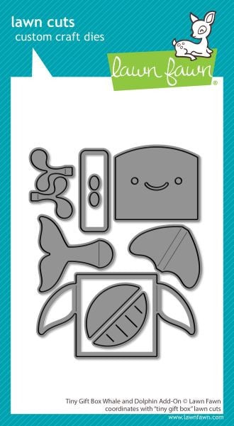 Tiny Gift Box - Whale and Dolphin Add On Dies