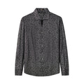 Tonal Leopard Shirt BLACK