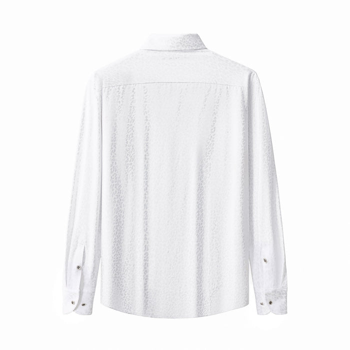Tonal Leopard Shirt WHITE
