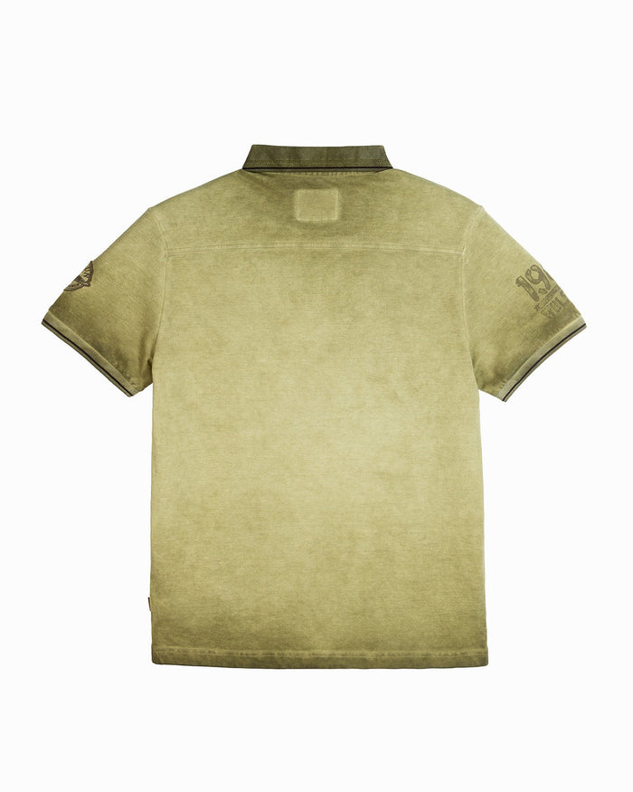 Top Gun "Vintage Eagle Flying Legend" Polo - Olive