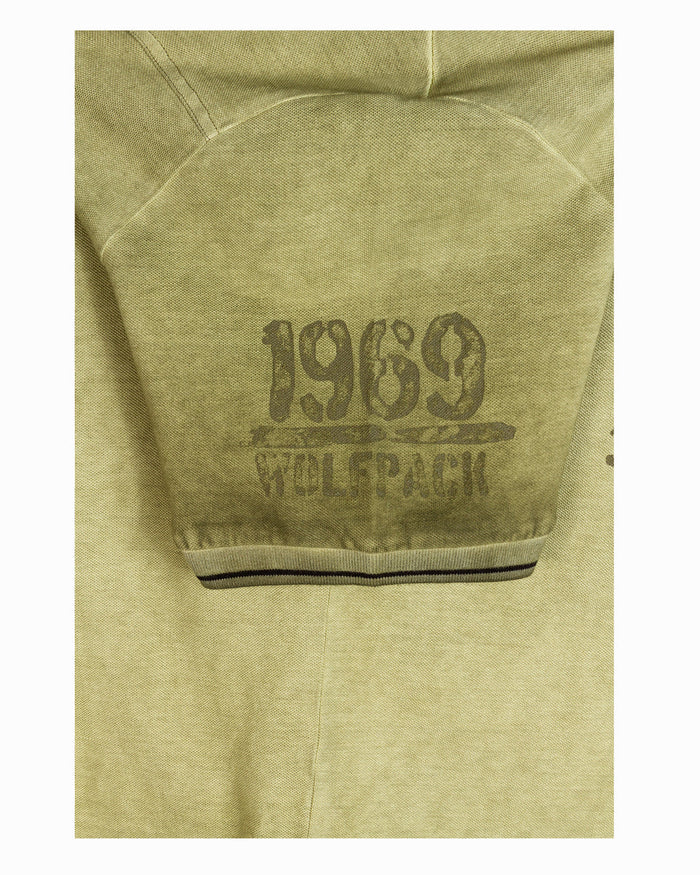 Top Gun "Vintage Eagle Flying Legend" Polo - Olive