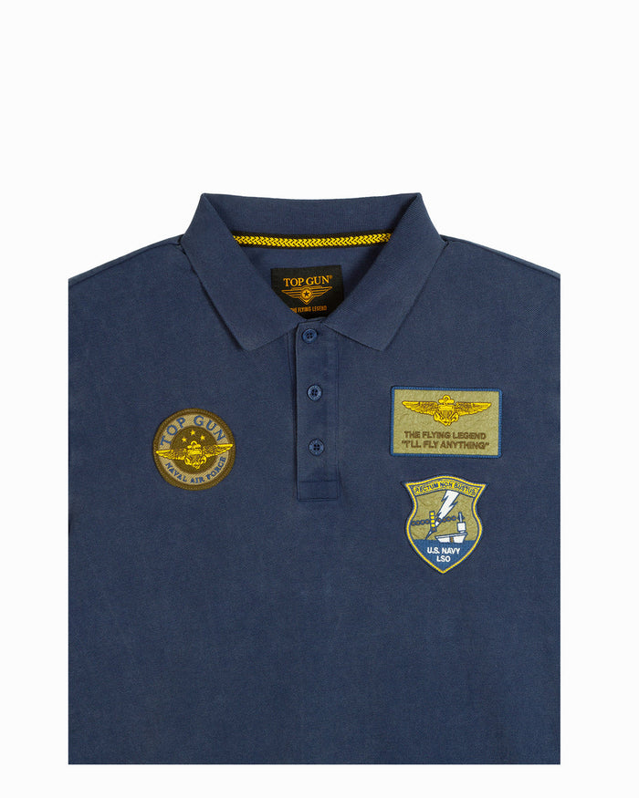 Top Gun "Vintage Heritage" Polo - Navy