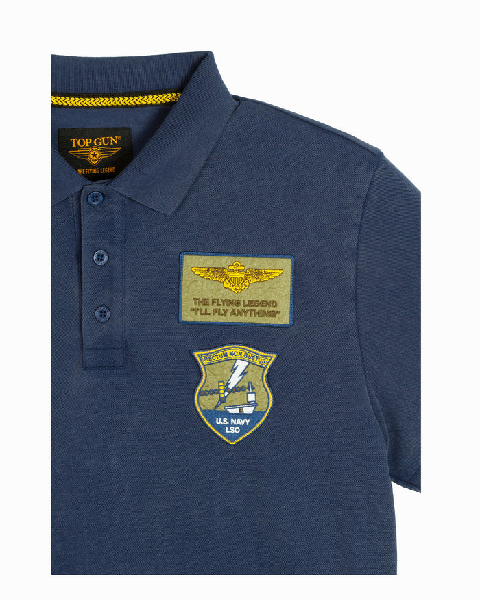 Top Gun "Vintage Heritage" Polo - Navy