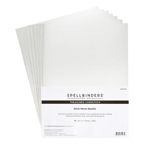 Treasured Cardstock - Silver Mirror Metallic