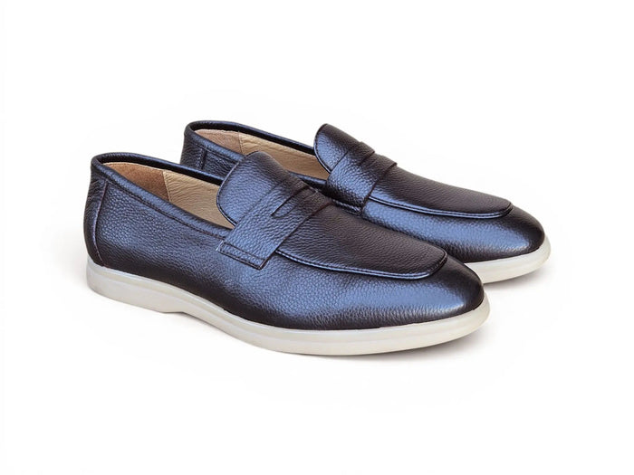 Tumble Calfskin Penny Loafer