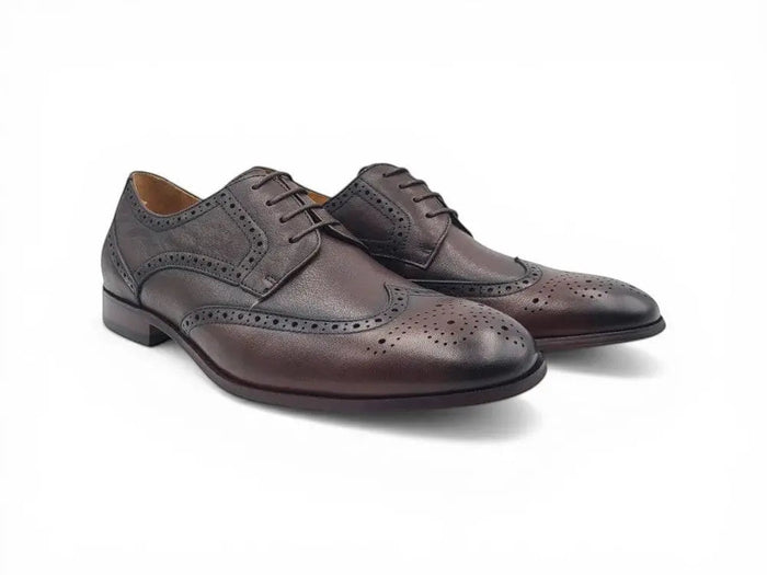 Tumbled Leather Blucher style Oxford with Flex Sole