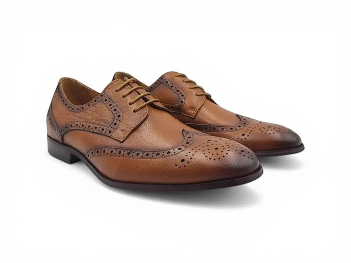 Tumbled Leather Blucher style Oxford with Flex Sole