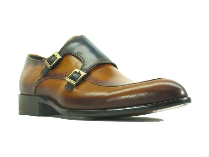 Two Tone Double Monk Strap