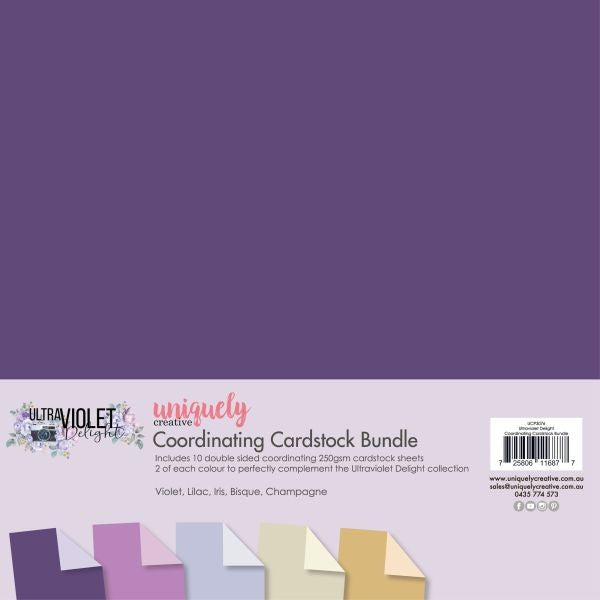Ultraviolet Delight - 12x12 Collection Pack - Coordinating Cardstock Bundle