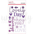 Ultraviolet Delight - Felt Title Stickers