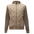 Urban Crest Quilted Bomber BEIGE - Dudes Boutique