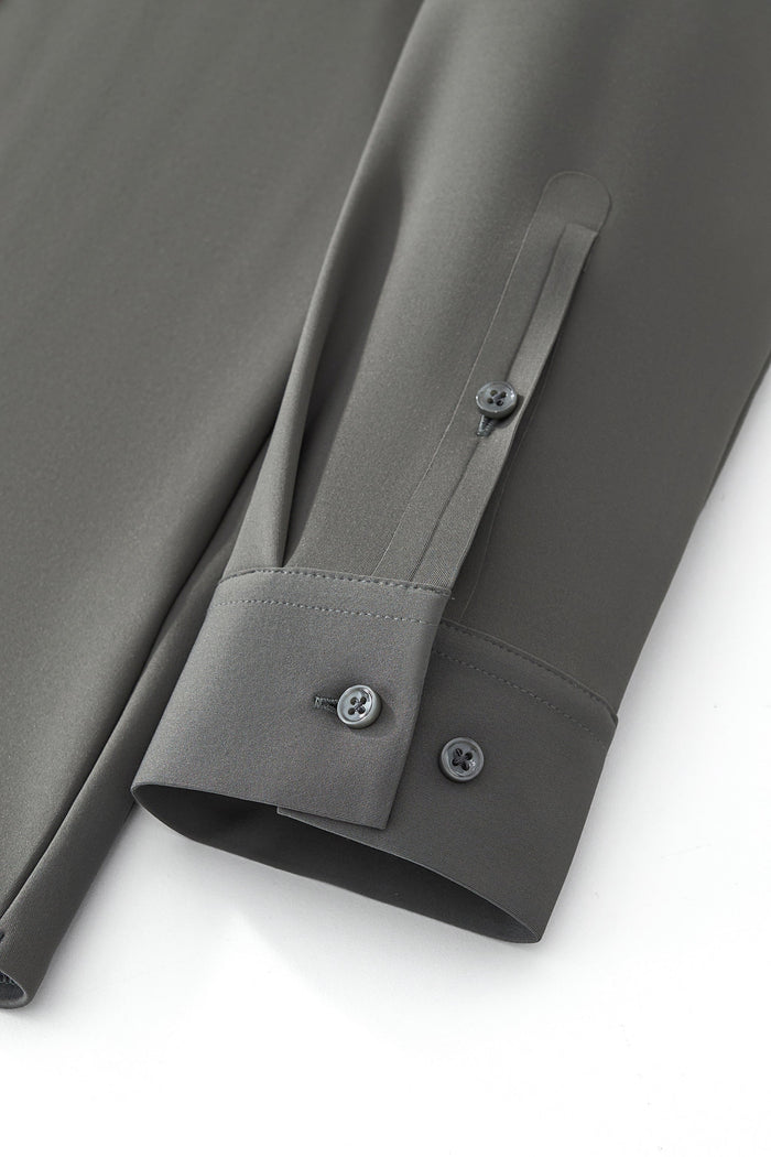 Velvet Core LS button up Shirt ARMY