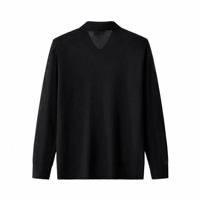 Ventura Mesh Knit LS Shirt BLACK