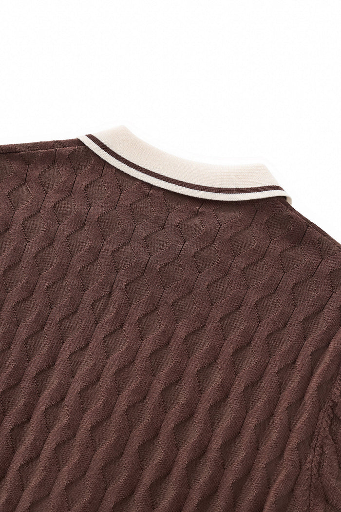 Verona Knit SS Shirt MOCHA