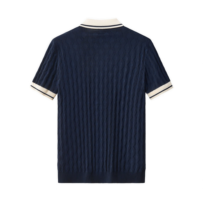 Verona Knit SS Shirt NAVY