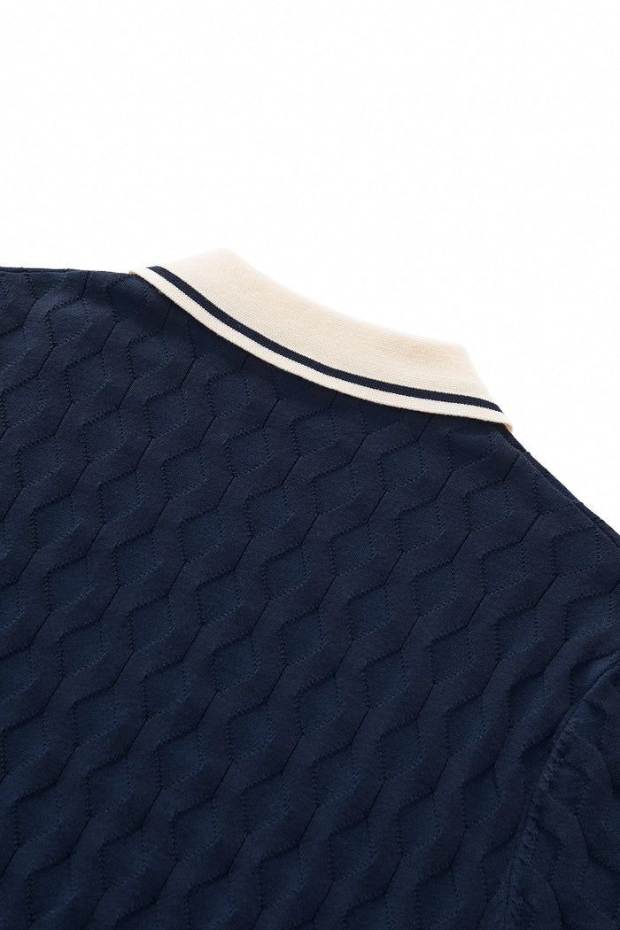 Verona Knit SS Shirt NAVY