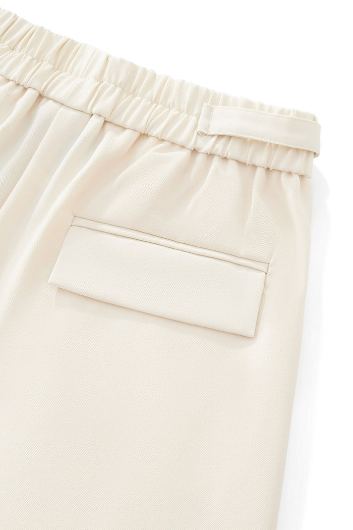 Wellington Side-Tab Trousers IVORY