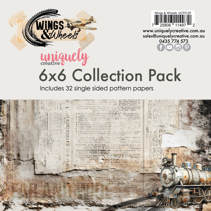 Wings & Wheels - 6x6 Collection Pack