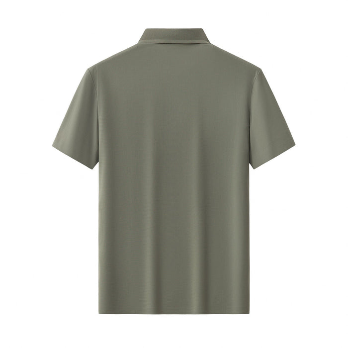 Zip Placket Performance Polo – El Baron DARK GREEN